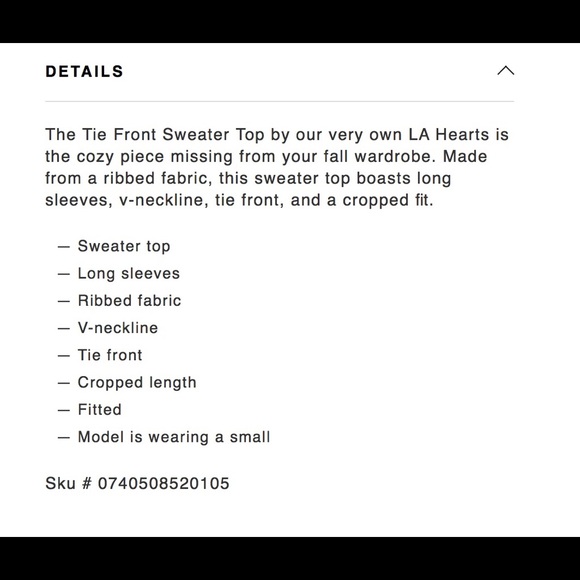 Yellow Tie Front Sweater Top - Picture 5 of 7